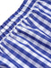 2PCS haut et jupe à carreaux bleu et blanc des années 1950