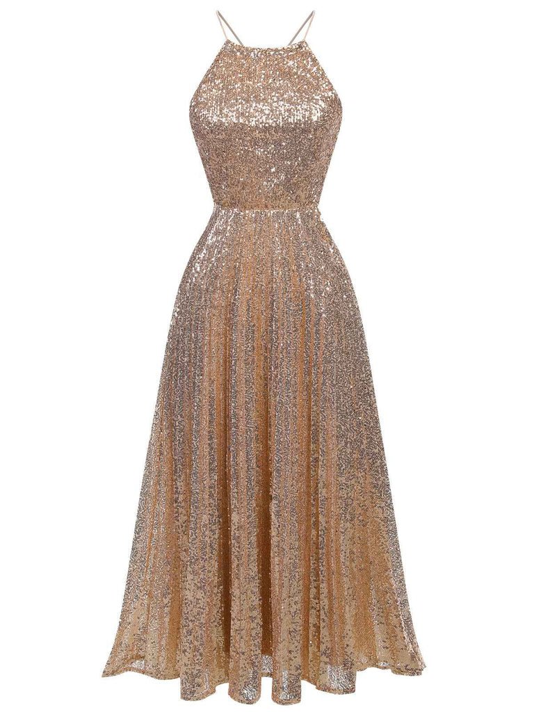 Robe dos nu à paillettes des années 1920