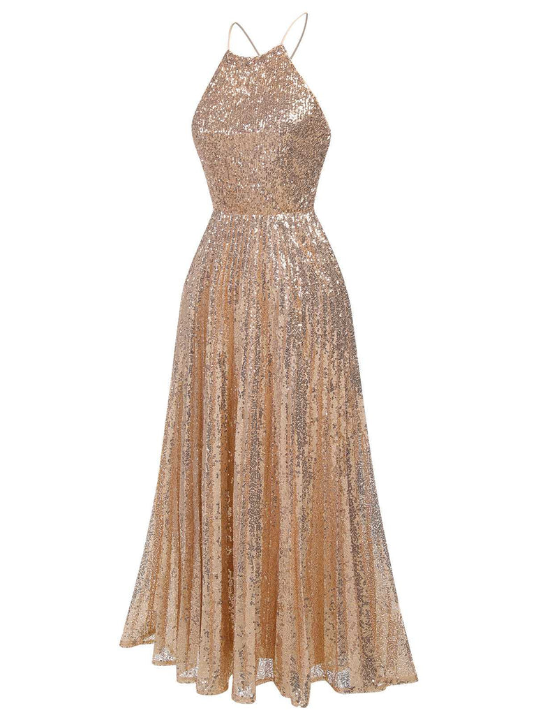 [Pré-vente] Robe dos nu à paillettes des années 1920