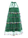 [Pré-vente] Robe verte à pompons pour sapin de Noël des années 60