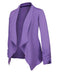 Cardigan uni à manches longues inspiré du Joker violet des années 1950