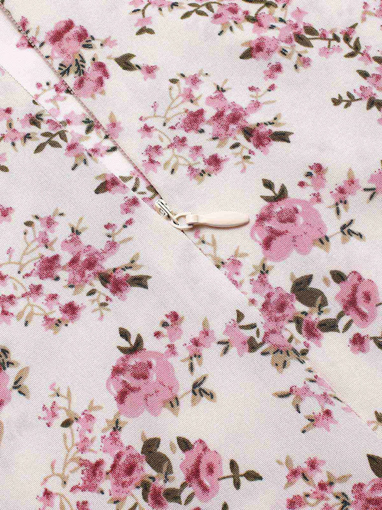 [Pré-vente] Robe de sirène à petites fleurs des années 1930