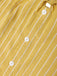 [Pre-Sale] 2PCS Yellow 1950s Stripes Tie-Front Blouse & Shorts