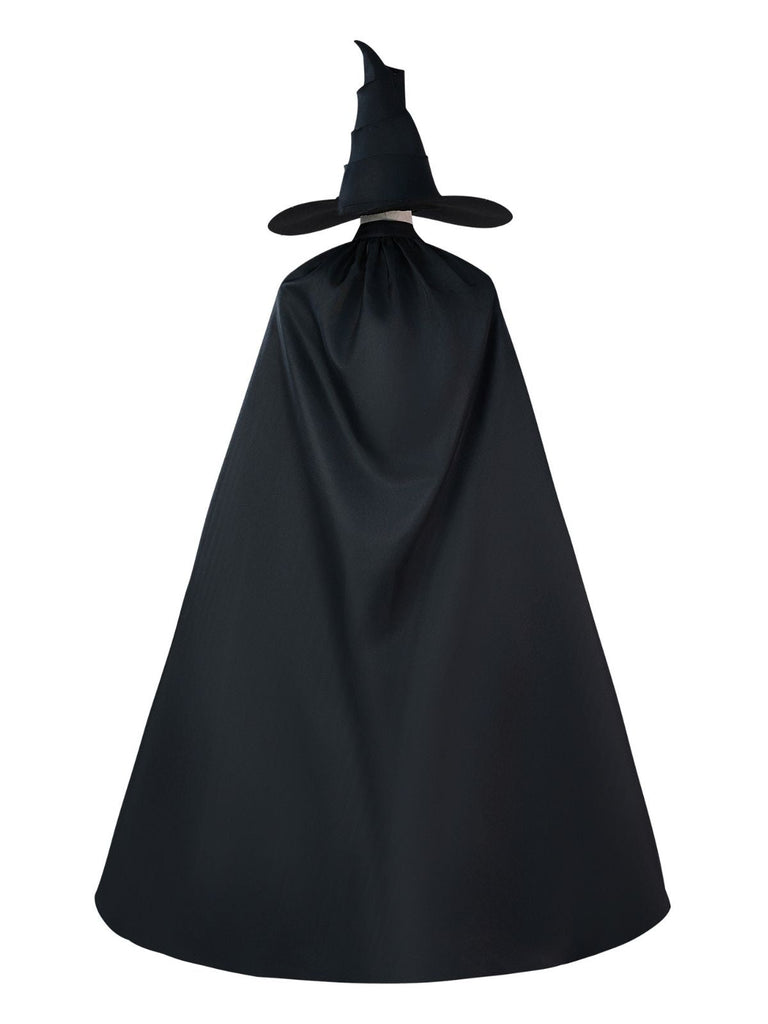 Costume de sorcière noire avec chapeau Elphaba WICKED des années 1940