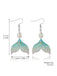 Boucles d'oreilles pendantes en forme de queue de sirène