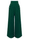 [Pré-vente] Pantalon à bretelles vert uni des années 1930