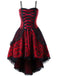 Robe Gothique Steampunk Déguisement Vampire Sorcière Dentelle