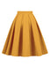 1960s Solid Pleated Skirt