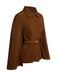 Manteau cape à revers couleur camel des années 1940