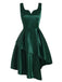 Robe de Noël Verte Vintage Année 50 sans Manches Soirée Cocktail Pin Up